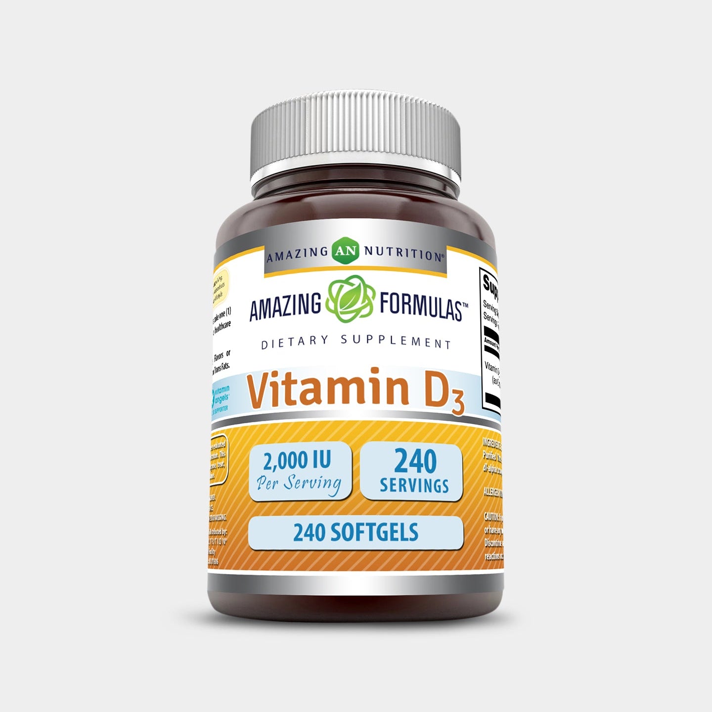 Amazing Nutrition Amazing Formulas Vitamin D3 2000 IU - Bodybuilding.com