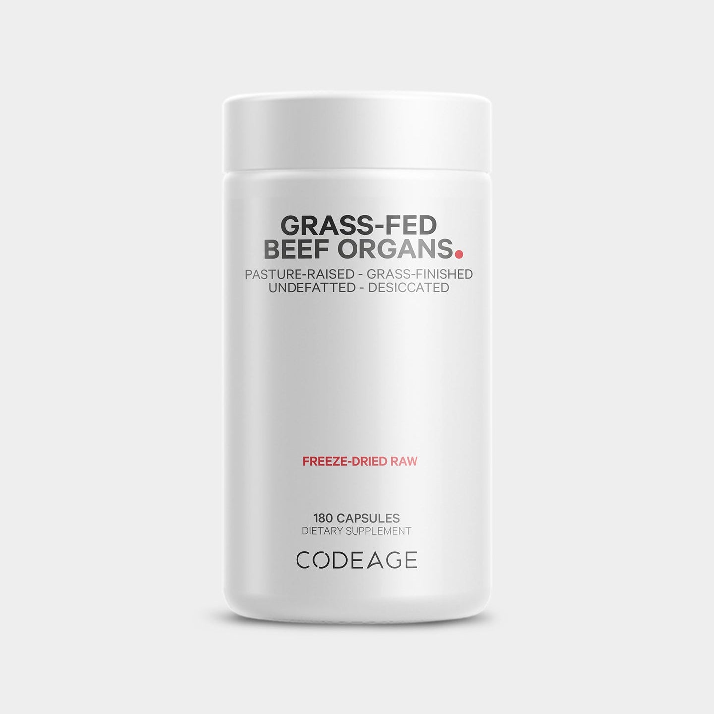 Codeage Grass Fed Beef Organs Pasture Raised Dietary Supplement - Bodybuilding.com