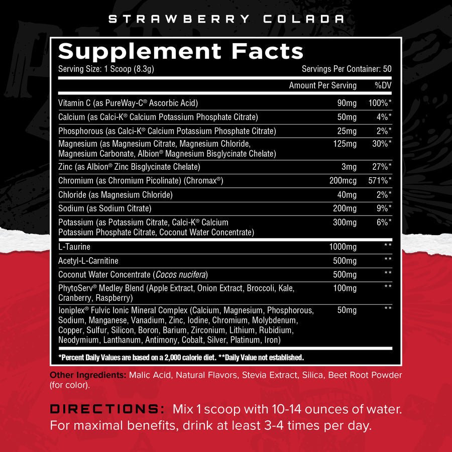 ELECTRASHRED Hydration Strawberry Colada - Bodybuilding.com