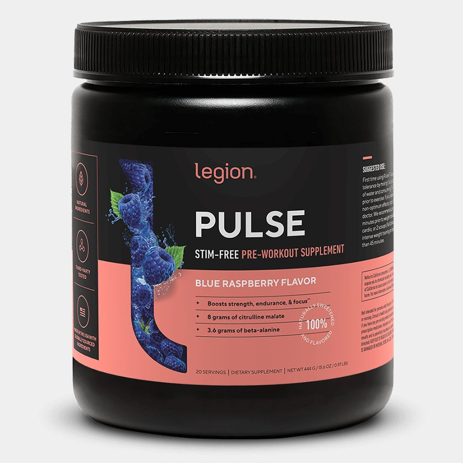 Legion Pulse Pre Workout Stim Free - Bodybuilding.com