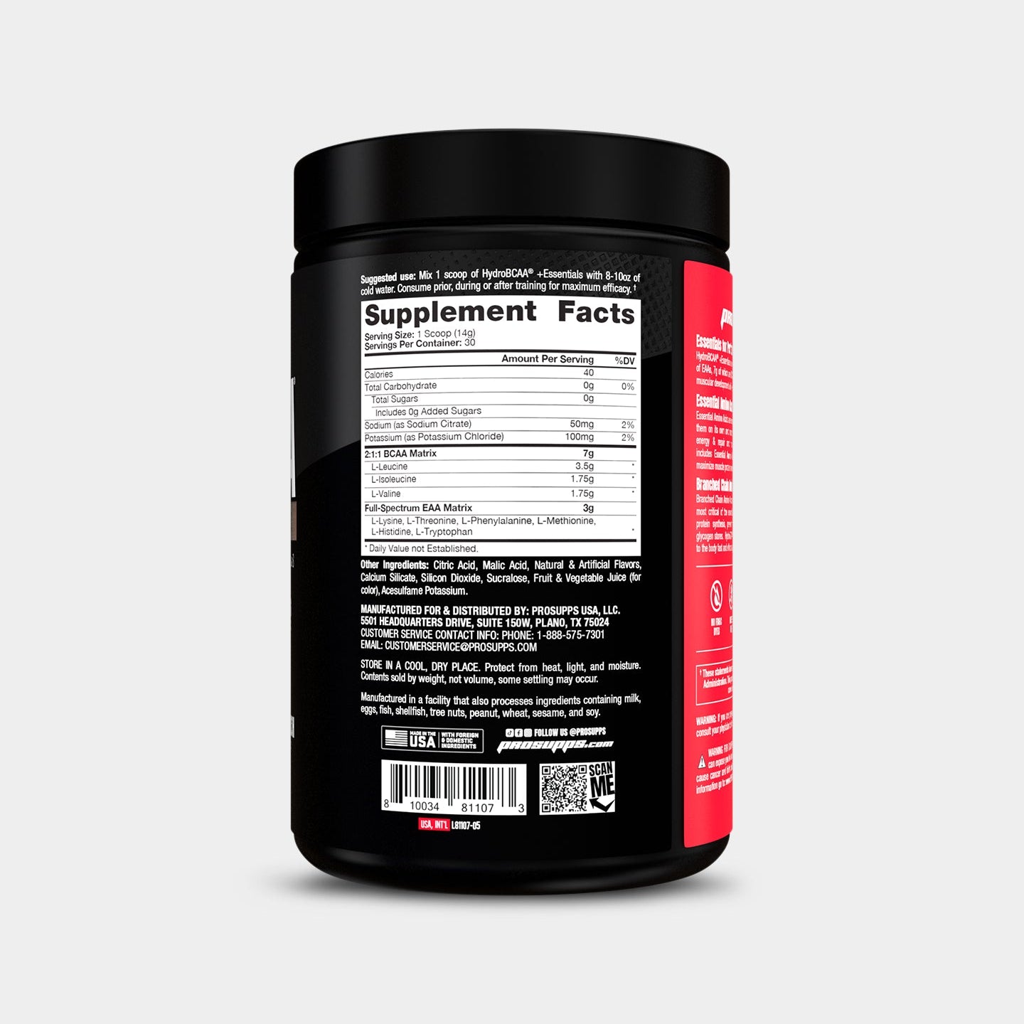 Pro Supps HydroBCAA Plus Essentials - Bodybuilding.com